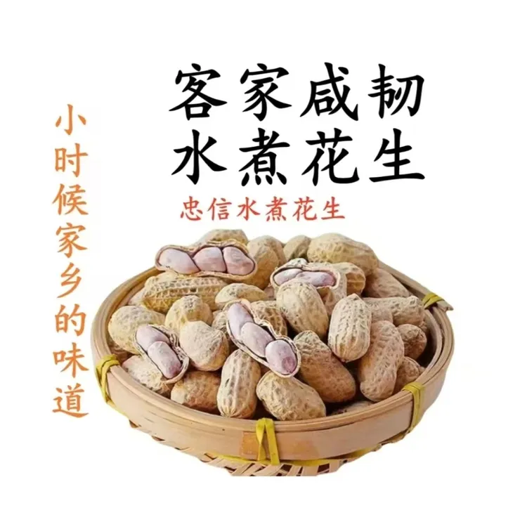 2025（当季鲜果）河源忠信水煮花生好吃不上火有韧性有嚼劲