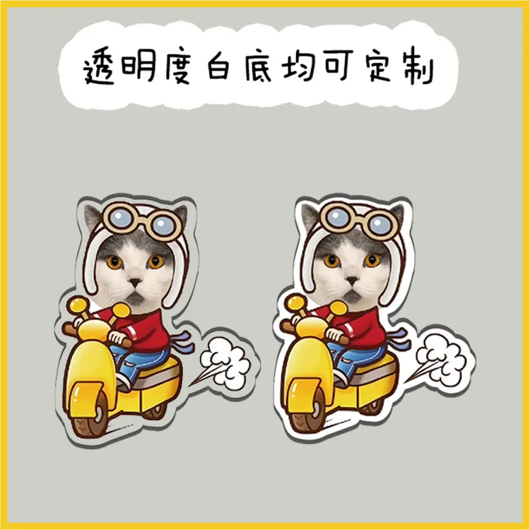 冰箱贴磁贴2025新款亚克力ins风可爱卡通文艺创意宠物饰品可定制