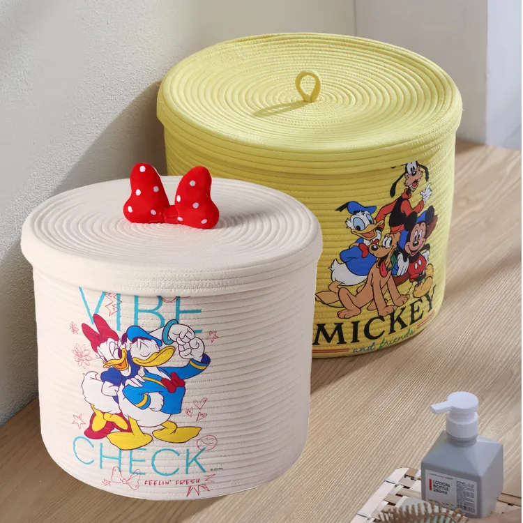 娃娃编织收纳筒毛绒玩具收纳神器装放娃娃的筐家用玩偶公仔收纳筐商品图