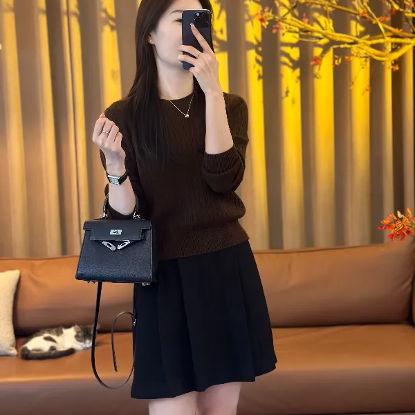 MOL CHIC"女主"25秋羊毛衫女30精仿羊毛极简气质穿搭莫兰M25910-4