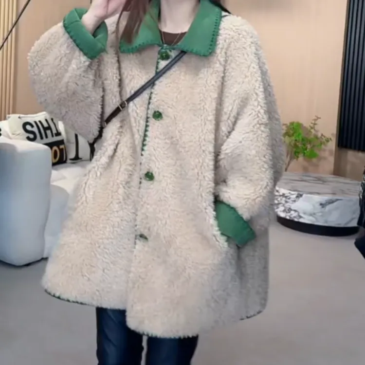 2025冬季新款潮流韩版爆款网红洋气中长款外套淘SD1