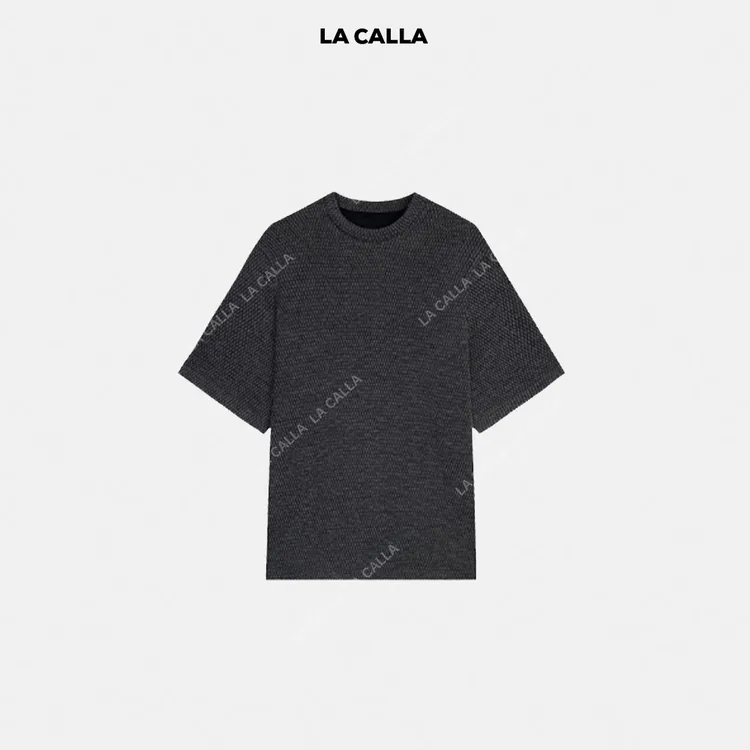 LA CALLA花织灰色棉麻舒适简约短袖长袖YY1645