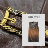 【艺术画廊】Molly  百搭时尚气质显瘦 半身裙  M2025377