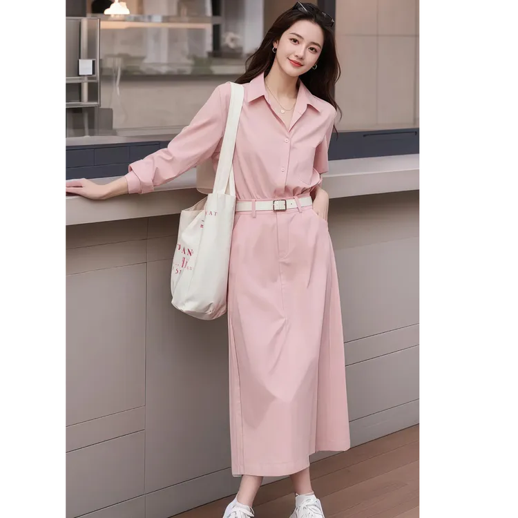 法式高级感气质名媛休闲衬衫2025年早春新款绝美减龄半身裙套装