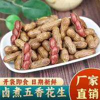 【到手2袋】带汁卤煮花生带壳五香卤花生米客家水煮花生酒菜零食