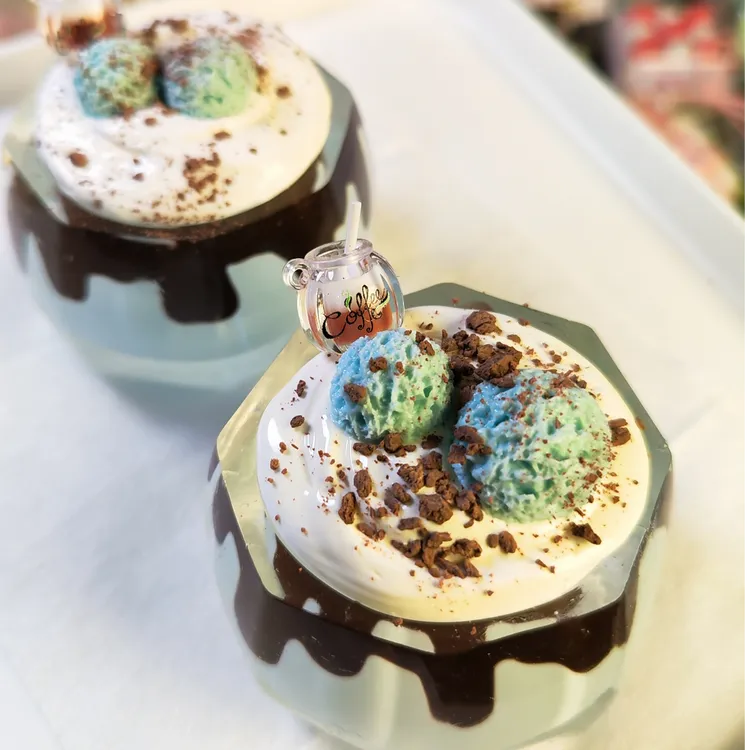 海盐巧克力奶油杯食品级硅胶纯手工diy解压玩具196克杯子捏捏乐