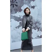 【渣渣专属】秋季时尚简约纯色圆领长袖外套RW3714797