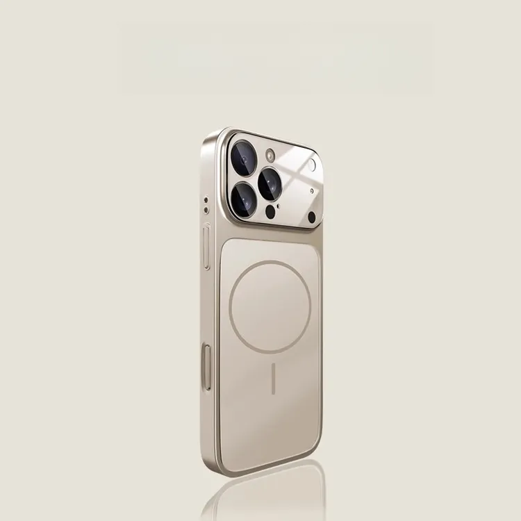 适用于苹果17/16/15护镜康宁磨砂玻璃磁吸壳iphone17promax手机壳