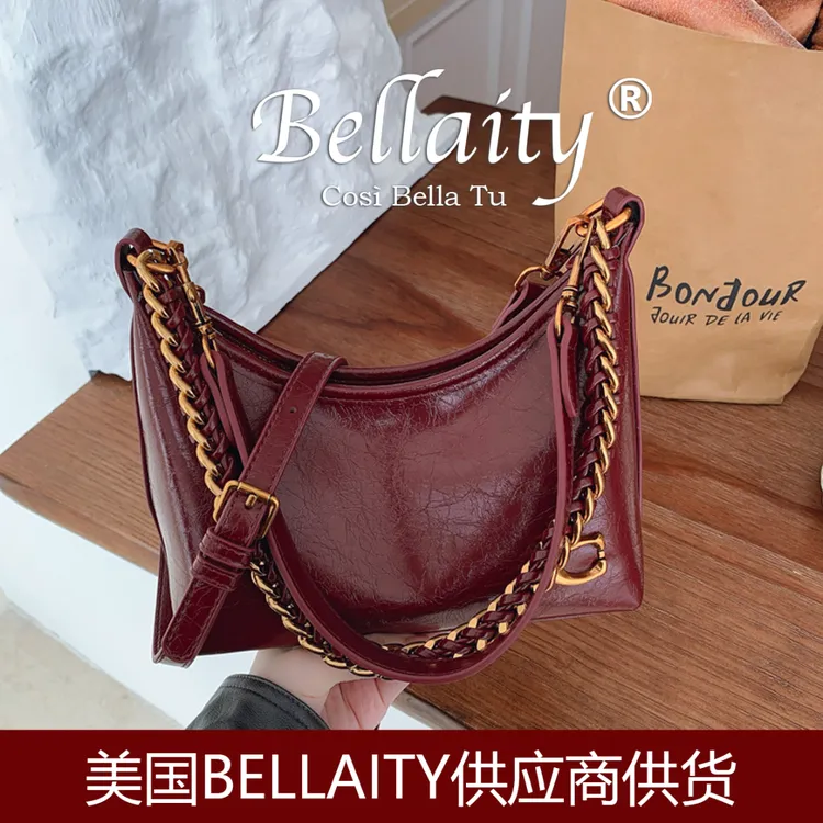 大容量简约时尚链条单肩腋下包2025秋季新款复古小众斜挎通勤包