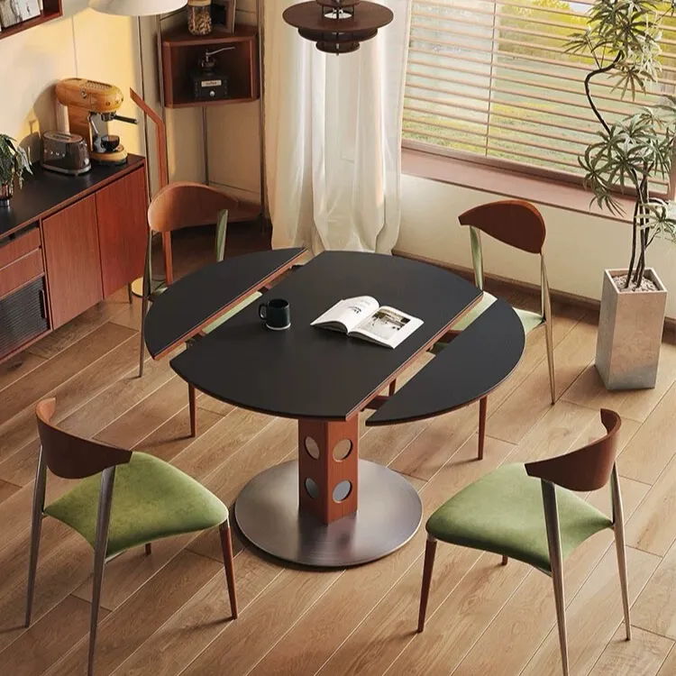 【达】德萨肯餐桌包豪斯复古中古餐桌【Φ120*75】客厅家用创意圆形