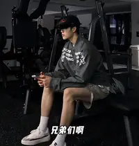 胸前标语皮衣夹克外套秋冬美式高街国潮情侣上衣