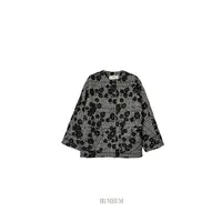 HUMHUM | 肌理之美黑毛茛绒花肌理棉服