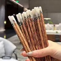 越南天然贝壳防滑筷子老椰木防滑木筷子双贝壳木手工镶嵌家用