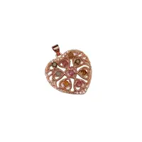 【侯总甄选】气质时尚爱心碧玺吊坠