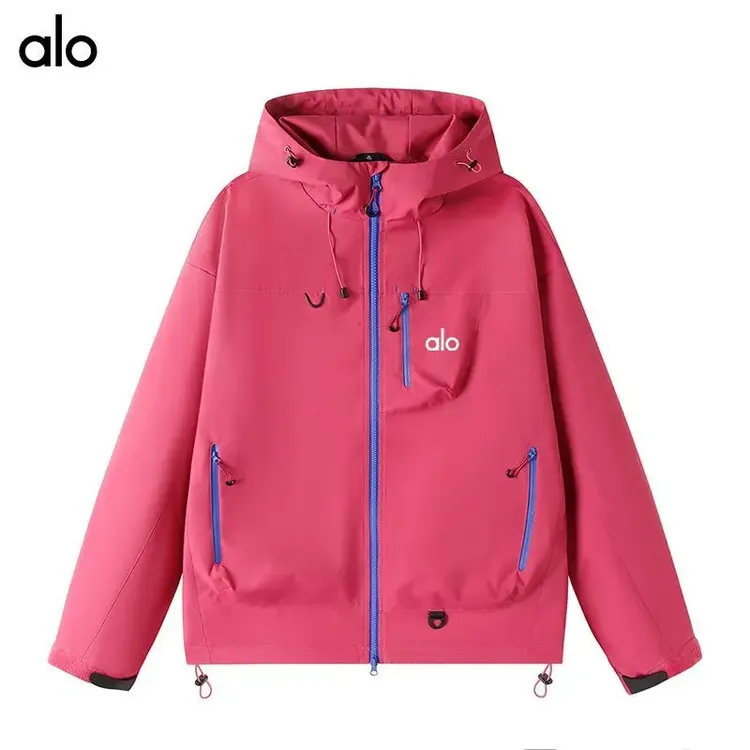 alo户外软壳冲锋服男女同款2025秋新款潮牌徒步骑行登山夹克外套