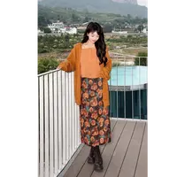 椿山汇  法式温柔风美拉德色系上衣内搭半裙套装1703