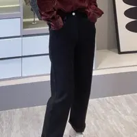 【单扣烟管裤】CHUN家秋季设计感水洗牛仔裤