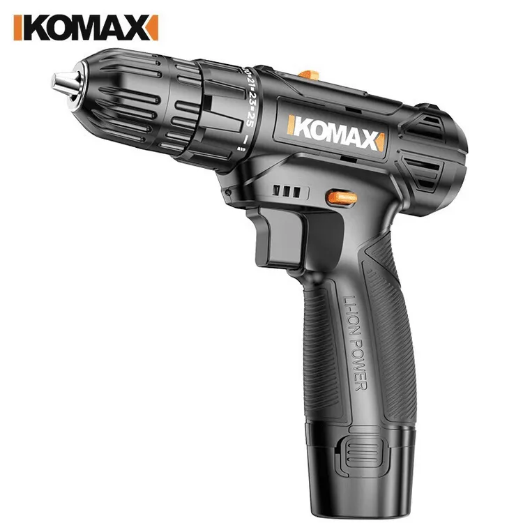 德国KOMAX工具箱套装家用冲击手电钻充电锂电钻电动螺丝刀全套工