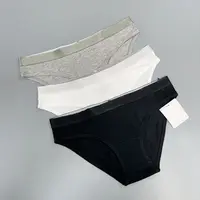 宝丫轻奢  女式时尚简约提花腰边三角内裤K3898