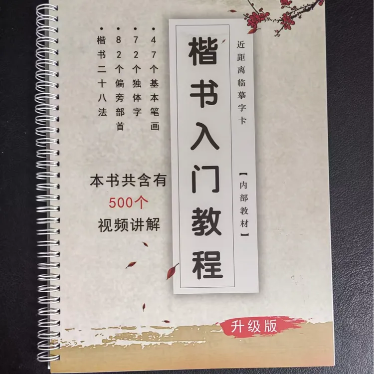 新手小白自学欧体楷书入门教学字帖《内含原创讲解视频》清晰