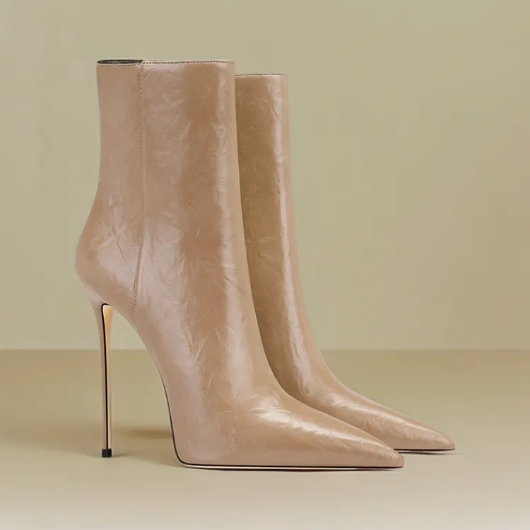 冬季爆款气质高级感中筒靴洋气时尚新款流行职业细跟高跟鞋不累脚