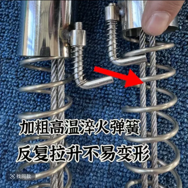 304不锈钢超软钢丝护套加粗弹簧护套4MM/5MM液压油管紧固件保护套