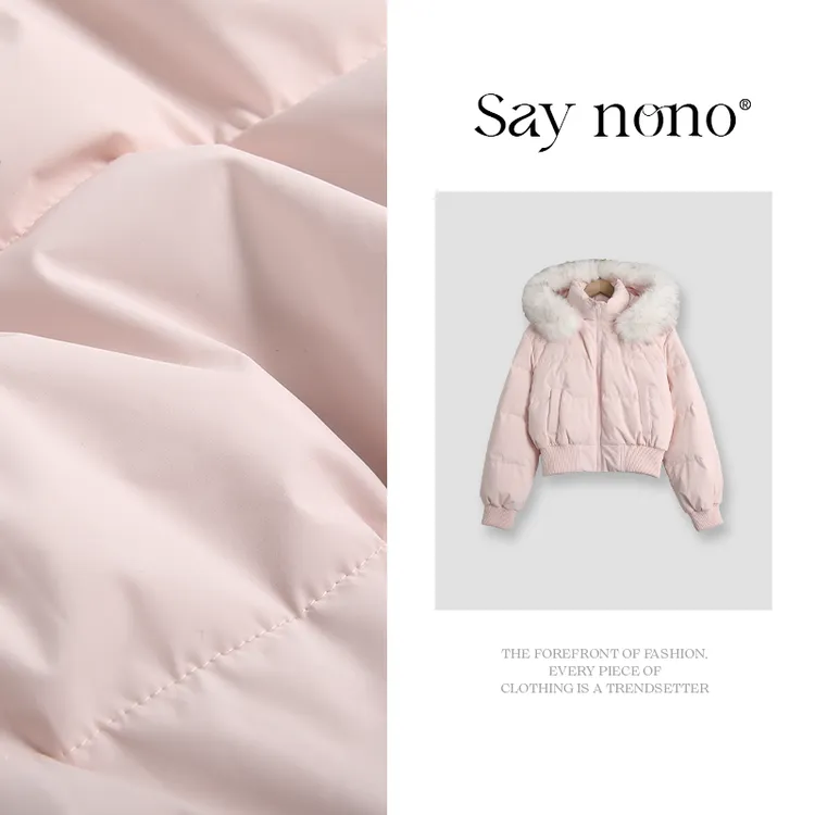 懒猫nono│Saynono 防风甜酷风加厚防寒蓬松保暖羽绒服/XXGOFYR160
