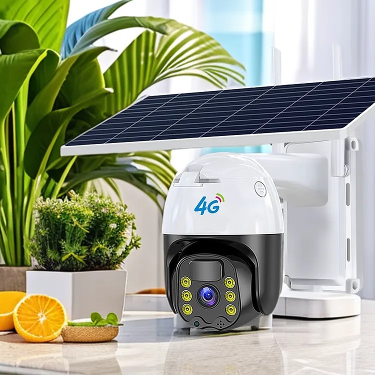 护己太阳能4G监控室内外无线手机远程360度无死角室外高清