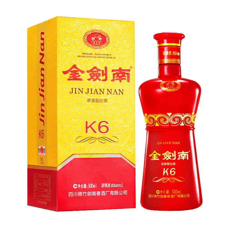 剑南春【正品保真】2021年46度国标金剑南K6纯粮食白酒聚会自饮