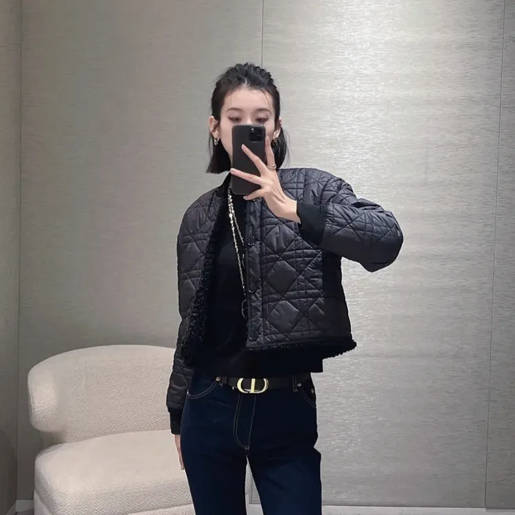 未使用 DIOR/迪奥 Dior 双面长袖外套 黑色34