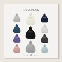 ByJunjun【浮力帽衫】马卡龙色系背部字母连帽卫衣
