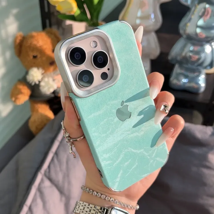 创意纯色雪山纹适用苹果16promax手机壳个性iPhone15气质14简约13