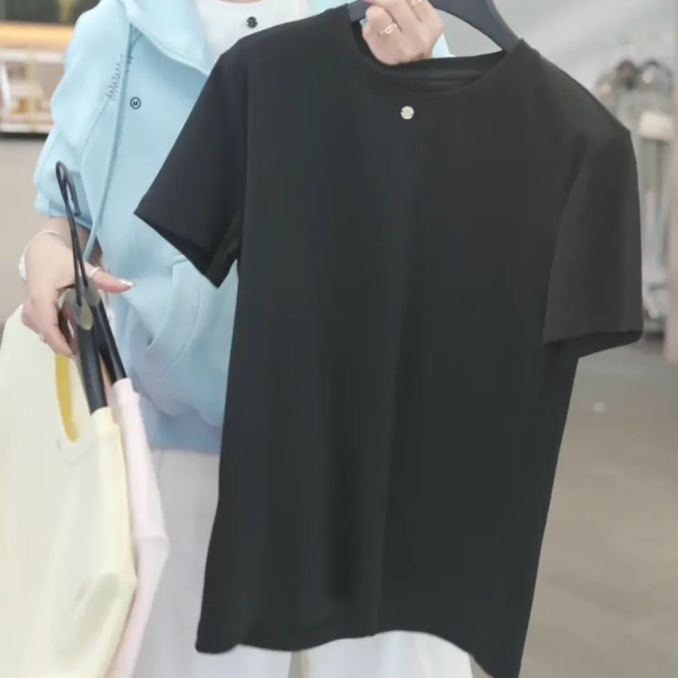 【简浅易懂】2025早春新款时尚休闲短袖T恤上衣LK2501419