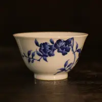 【元煦和晓】青花仿明石榴花敞口杯单杯