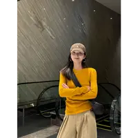YOI MAGIS【入秋半永久】多色圆领美利奴羊毛长袖修身打底百搭上衣