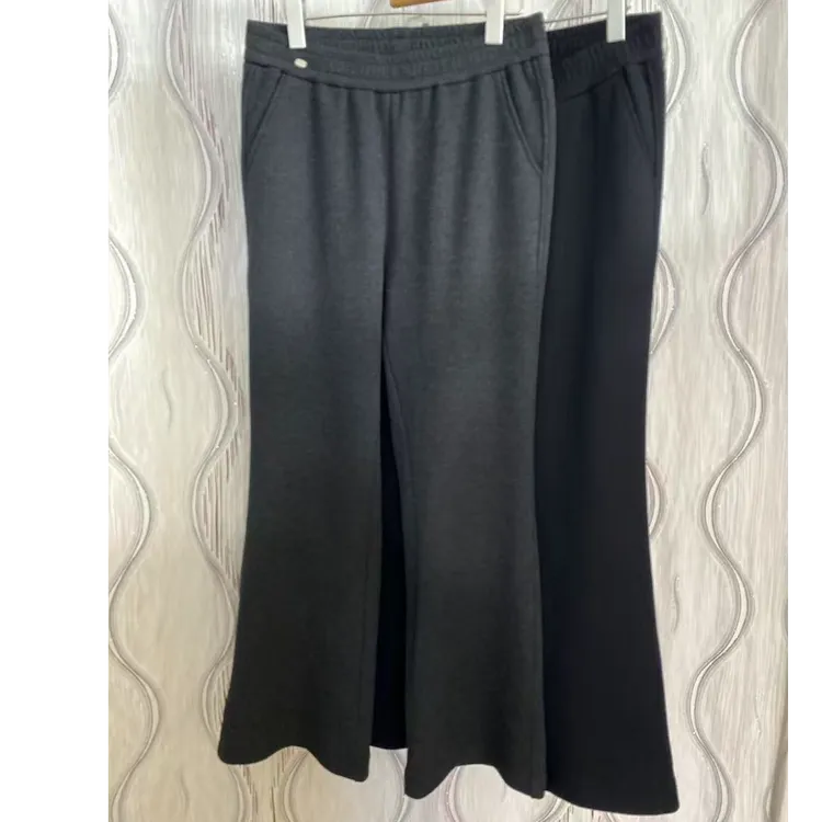 （N新）胖人坊大码女装简喇加绒裤01472 衣长105