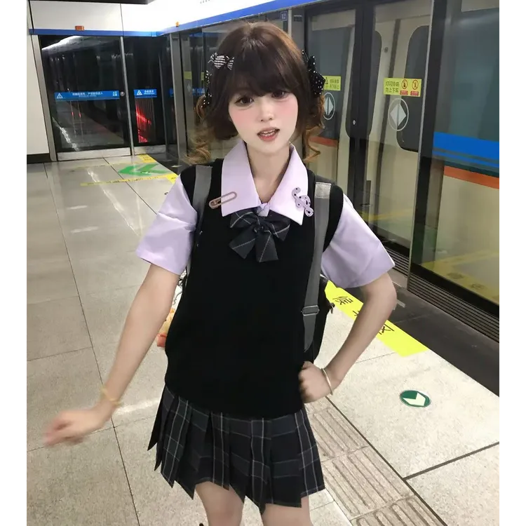 【校供感铜扣格裙合集】木樱原创JK制服百搭日系学院风格裙百褶裙