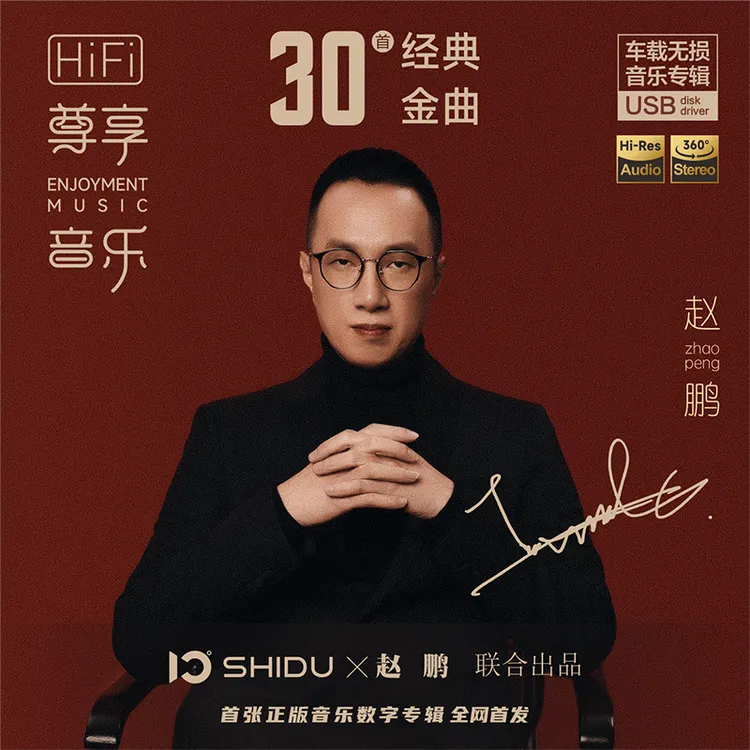 赵鹏十度亲制！30 首经典金曲车载无损音乐专辑 U 盘