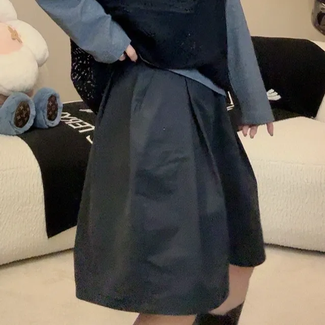 2025新款8005时尚百搭舒适透气韩系休闲简约半身裙