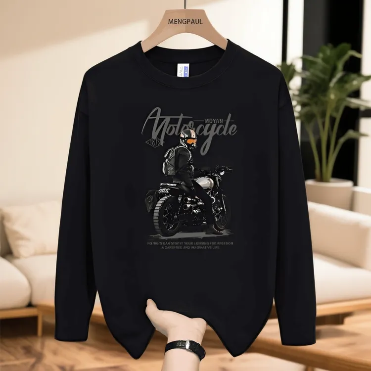 秋冬季百搭潮流男装网红冬装2025流行衣服男款长袖简约内搭打底衫