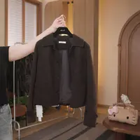 【旧影院】气质皮衣秋季新款翻领时尚百搭皮衣外套
