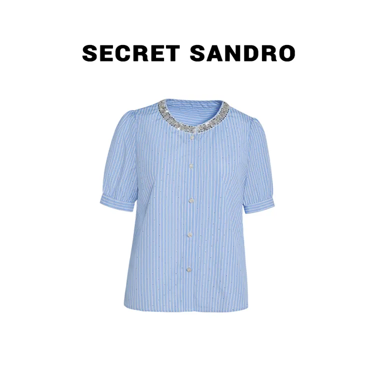  【蓝调】Secret Sandro 楚楚  衬衫 C55221174C