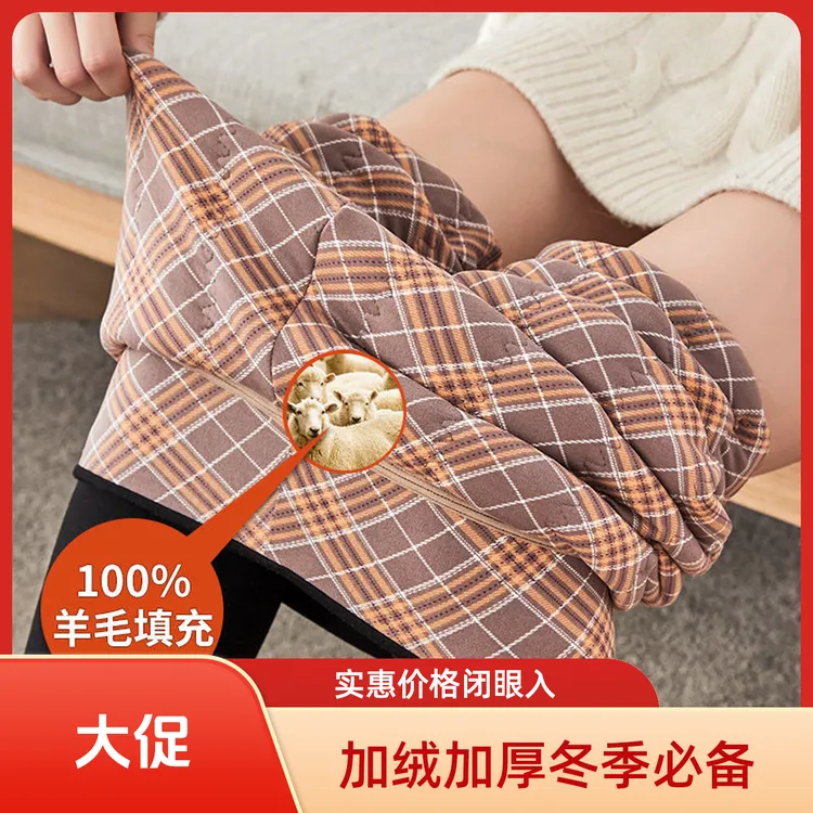 加绒加厚羊毛打底裤女冬季外穿棉裤东北保暖裤百搭一体保暖裤显瘦