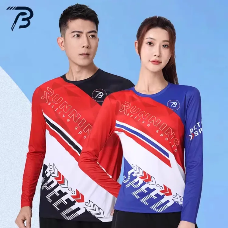 破三速干男女秋冬季运动跑步长袖T恤马拉松专业田径训练服装上衣