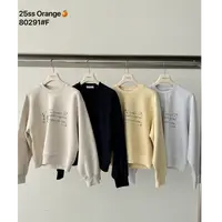 十三行Orange-秋季福秒圆领字母刺绣卫衣#80291