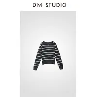 【DM】精粹 | 羊毛 高端条纹针织衫女 770822秋季打底衫