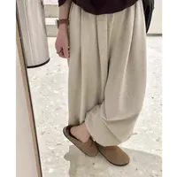 韩版休闲风软糯百搭阔腿裤女2025秋季新款高腰遮跨阔腿裤长裤ins