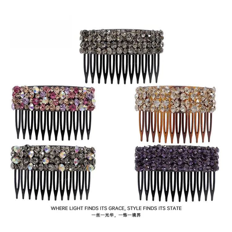 百搭精致满钻显气质时尚倒插梳GS9533