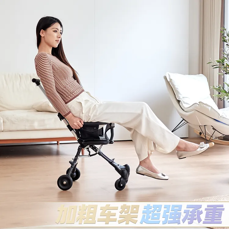 米蓝图轻便溜娃神器可登机舒适折叠婴儿遛娃手推车双向高景观童车