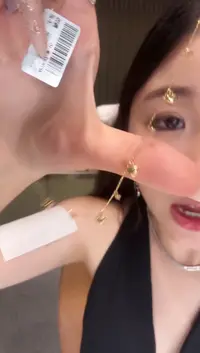 项链18K金镶嵌钻石爱心满天星